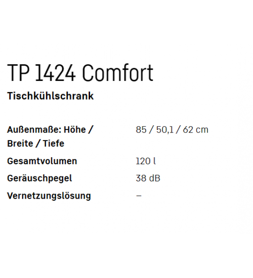 LIEBHERR利勃海尔TP 1424独立式冰箱